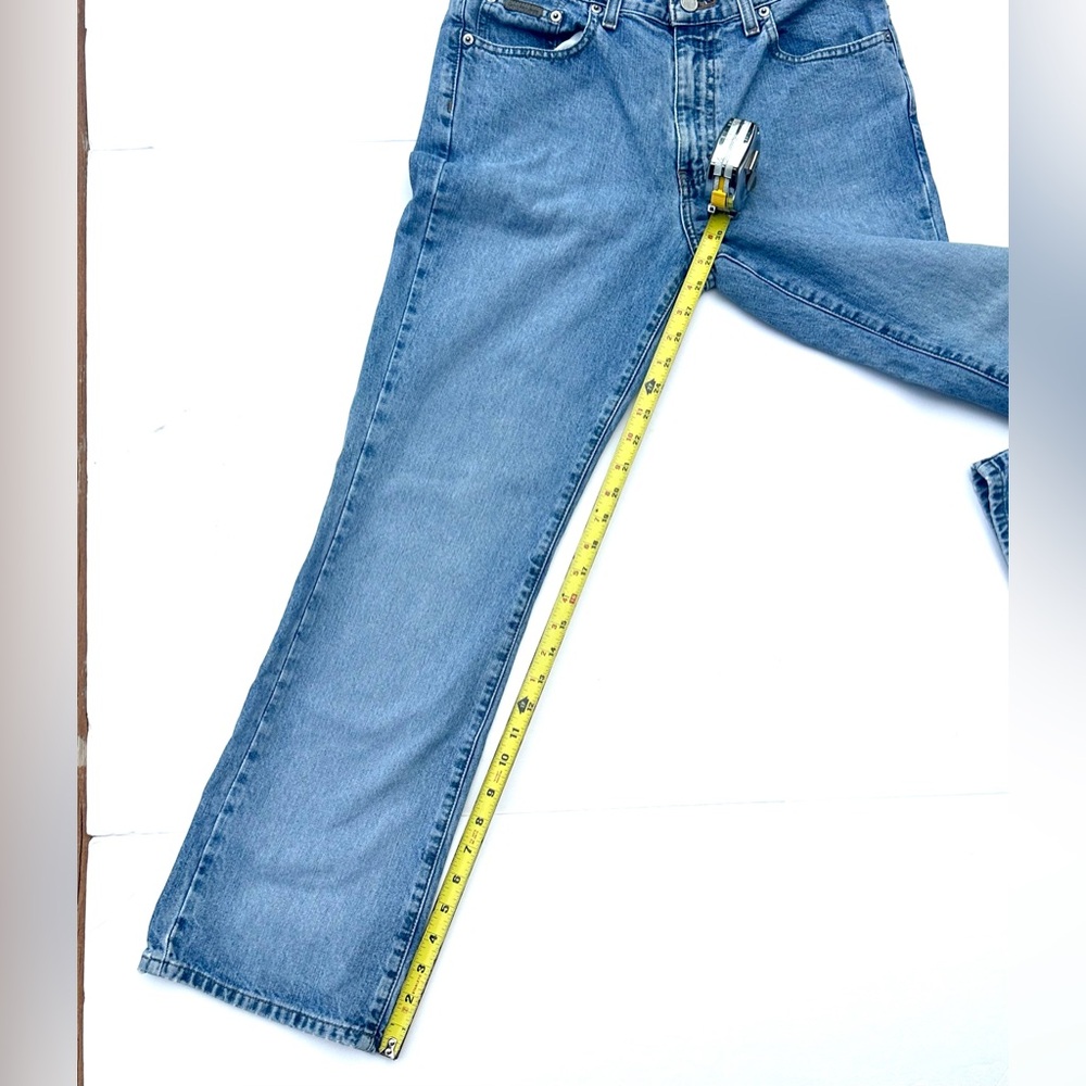 Vtg Y2K Calvin Klein Women's Bootcut Washed Denim Jeans size 6 - Picture 5 of 10
